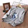 Children's long-sleeve for boys, top, cartoon T-shirt, children's clothing, autumn, round collar, Korean style