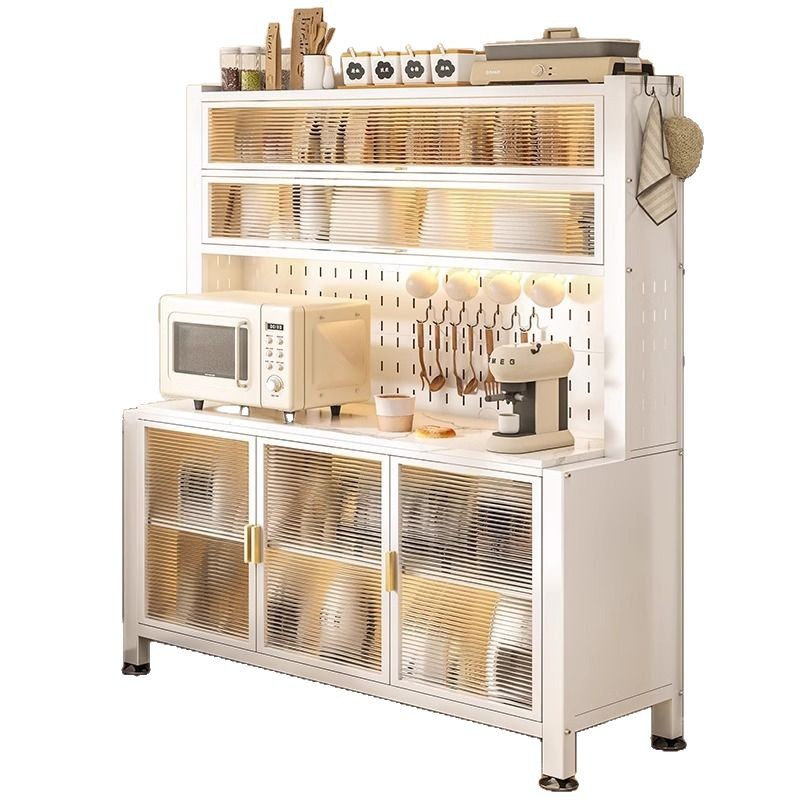 Estante de cocina piso a techo tablero de roca de varias capas gabinete de almacenamiento gabinete de almacenamiento con ruedas gabinete de cocina multifuncional