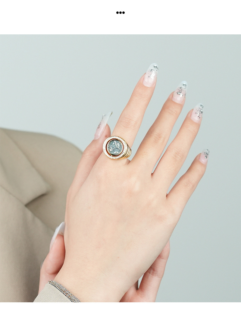 Fashion Geometric Copper Plating Open Ring 1 Piece