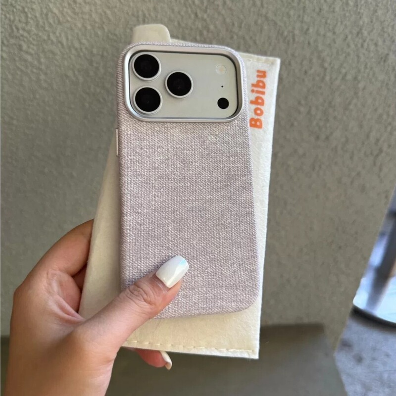 Suitable for iPhone 17 Pro Max phone case, milk velvet woven leather magnetic protective cover for Apple 16, anti-drop protection case for 15 Suitable for iPhone 17 Pro Max phone case, milk velvet woven leather magnetic protective cover for Apple 16, anti-drop protection case for 15