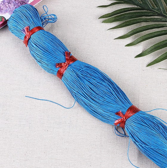 Cordón de cera de algodón común de 1 - 2mm cordón de cera de algodón doméstico tejido a mano cordón de cera cuerdas de cuentas de ropa cuerdas de maletas cuerdas de etiqueta image 13