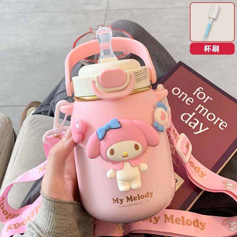 大肚杯保温杯子女生大容量可爱高颜值吸管双饮水杯新款2024|undefined