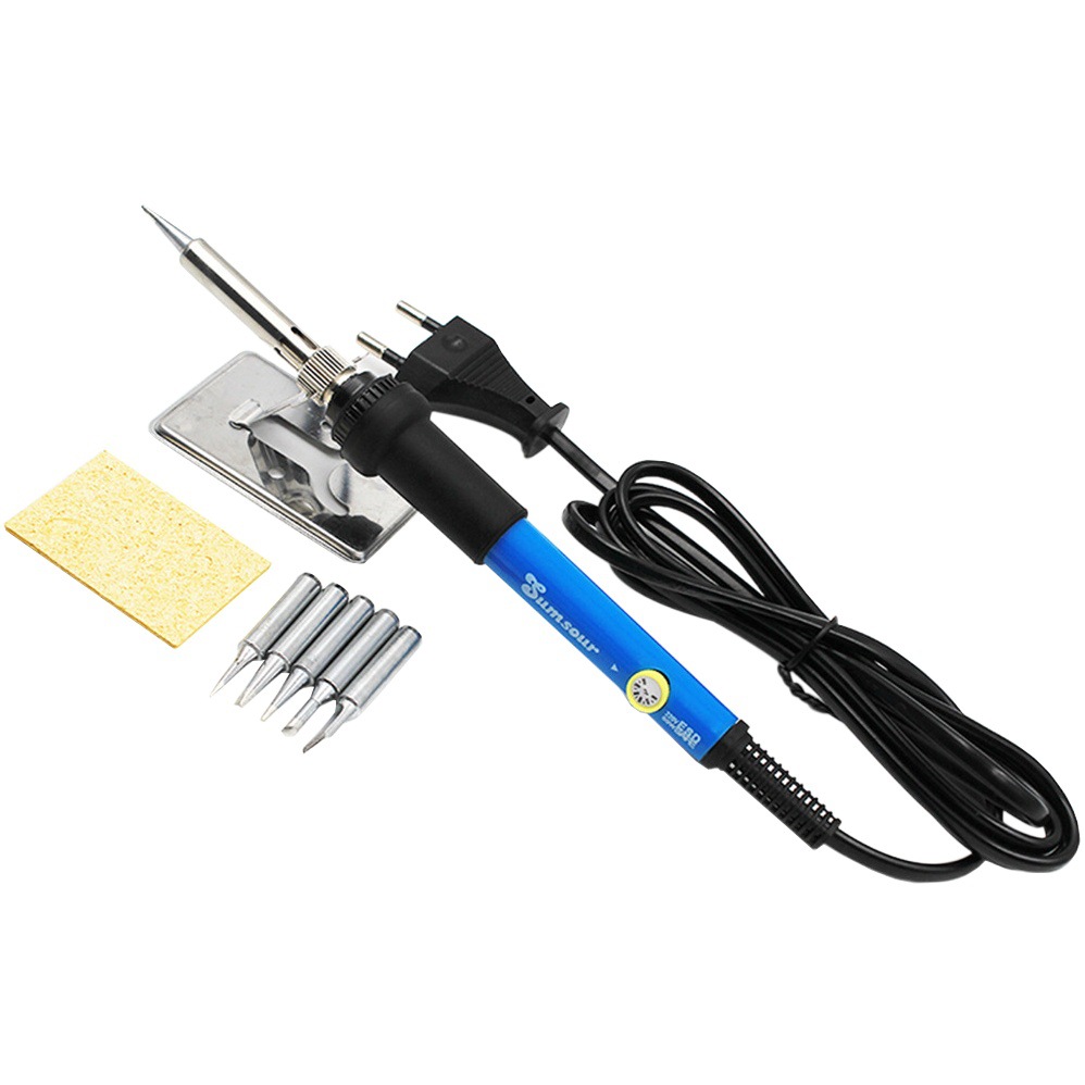 Soldador eléctrico Sumsour 60W con temperatura ajustable – Compatible 220V/110V, venta por AliExpress