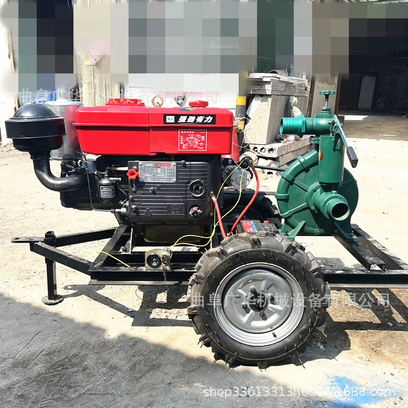 Большой центробежный насос прицепного типа для инженерного дренажа, смешанный поток, дизельный водяной насос