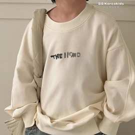 波拉bora韩国童装儿童卫衣2024新款洋气男童长袖T恤中大童上衣潮