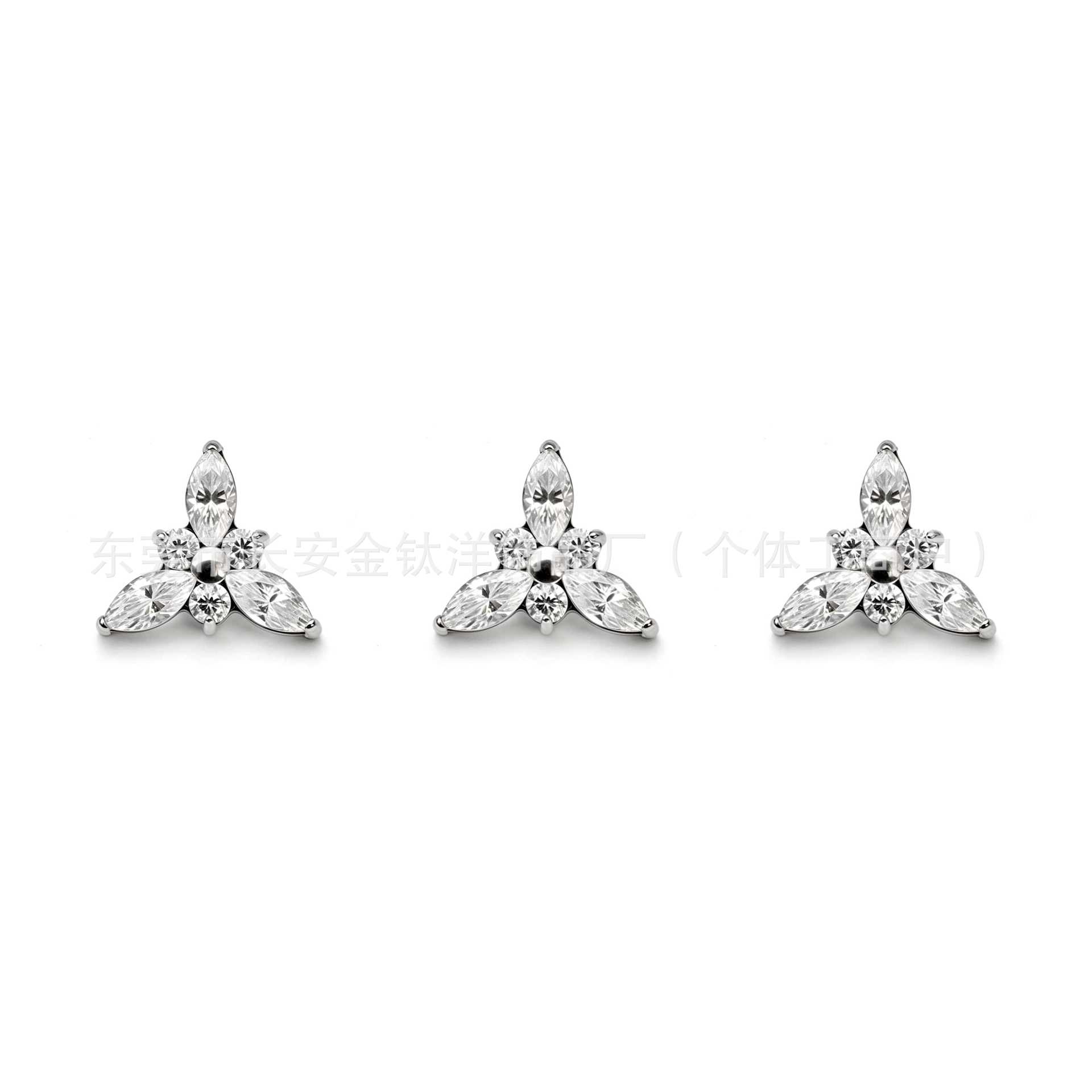 Labret piercing jewelry detail image