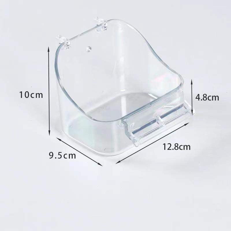 内挂方笼悬挂洗澡盆浴盆食盒虎皮玄凤鹦鹉食碗鸟笼配件鸟用洗澡盒