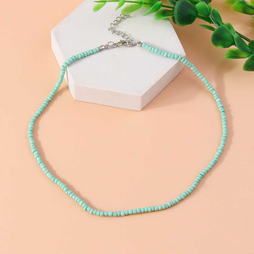 10g Weight Necklace Classification Resin Chain Material Beaded Chain Chain Type 1 Piece Quantity Holiday, Daily Occasion Plastic, Resin Material Round Pattern Spring&Summer Season Women's Gender Sweet Style Sweet Round Plastic Resin Beaded Chain Beaded Necklaces Wholesale 5