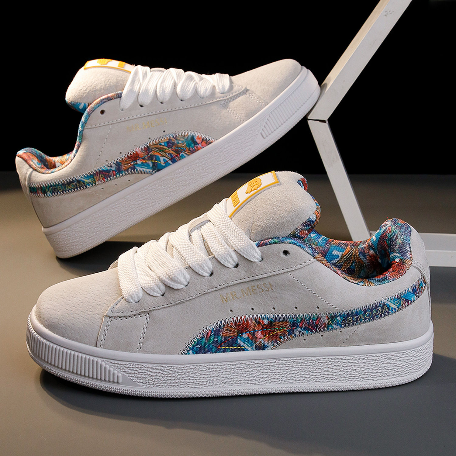 Zapatos de pan de tamaño grande para hombres, zapatos retro clásicos cómodos para hombres, zapatos de skate de moda, zapatos casuales para parejas