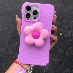 iPhone16pro、Apple 15対応、趙露思デザインの高級無地波紋シェル、磁気吸着、耐衝撃17