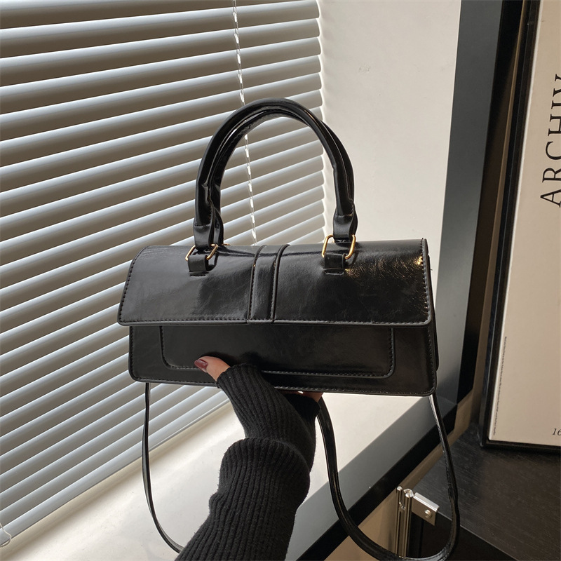 女性2025夏ファッション新型ショルダーバッグ韓国版大衆質感ハンドバッグシンプル通勤斜めショルダーバッグ女性|undefined