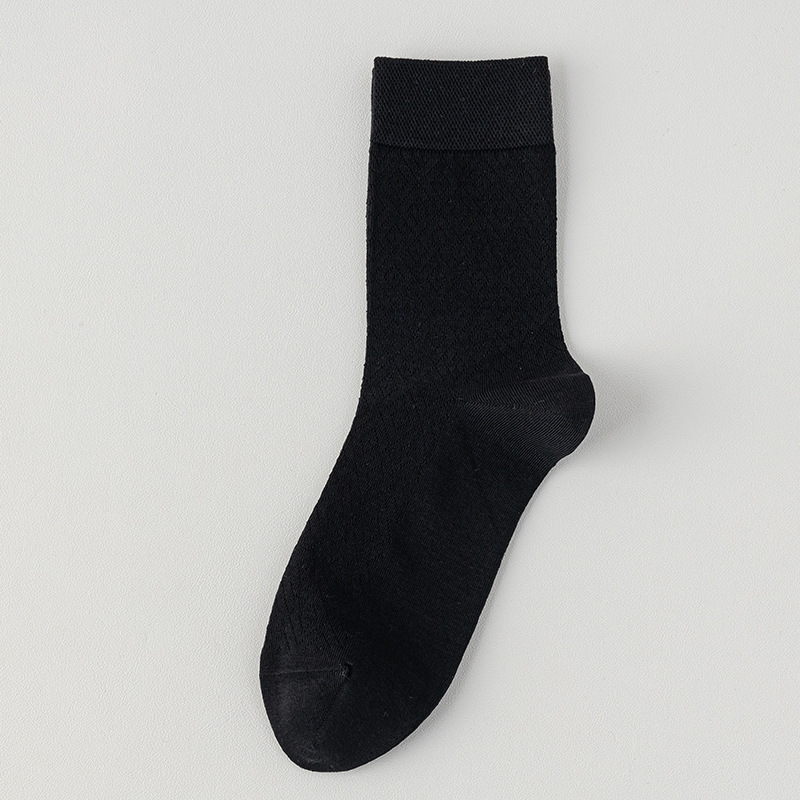 Calcetines de negocios de verano de algodón, calcetines de algodón transpirables de malla, calcetines antiolor, calcetines de hombre al por mayor