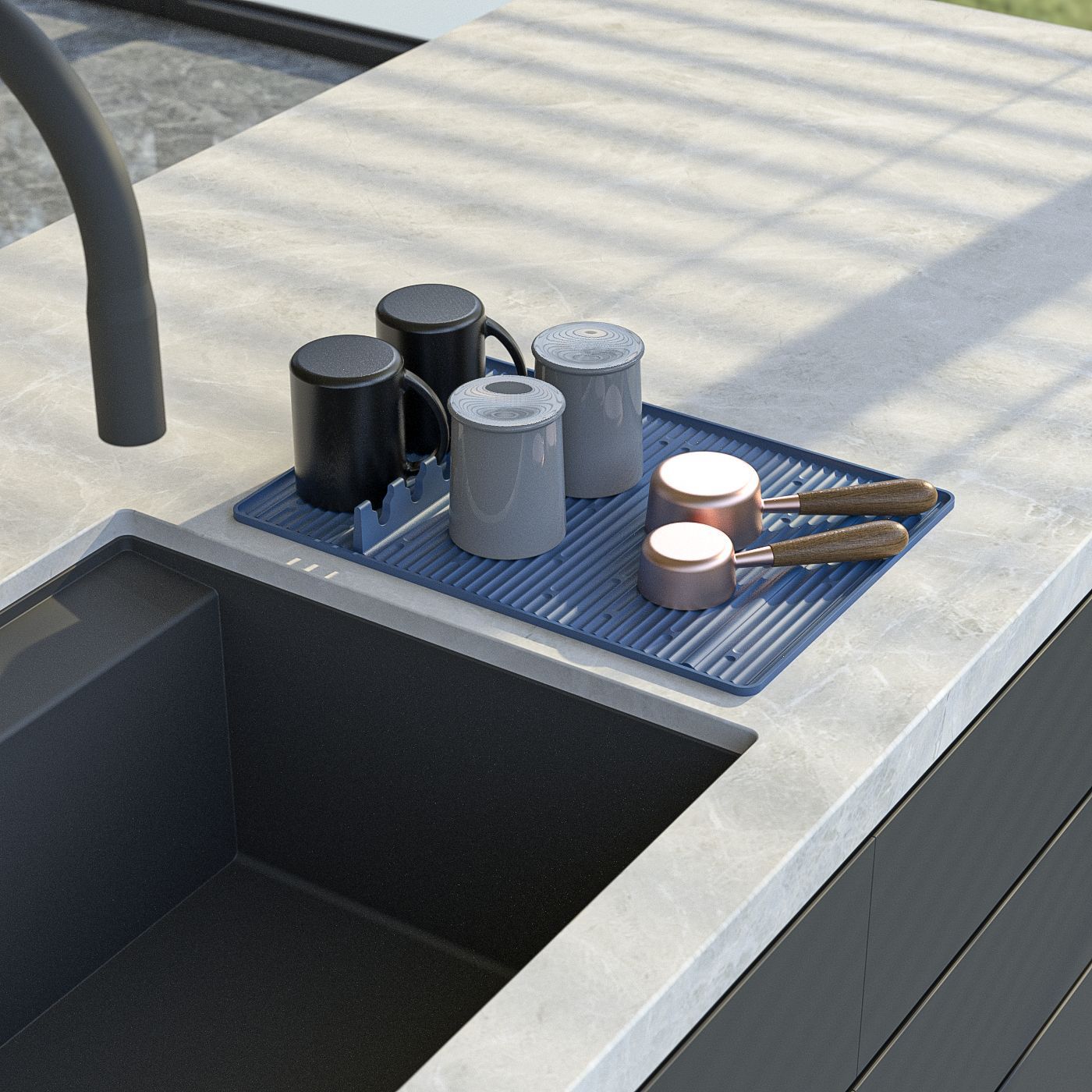 Nueva almohadilla de herramienta de horno de piedra negra transfronteriza almohadilla protectora de silicona almohadilla de limpieza a prueba de polvo bandeja de barbacoa almohadilla protectora de silicona