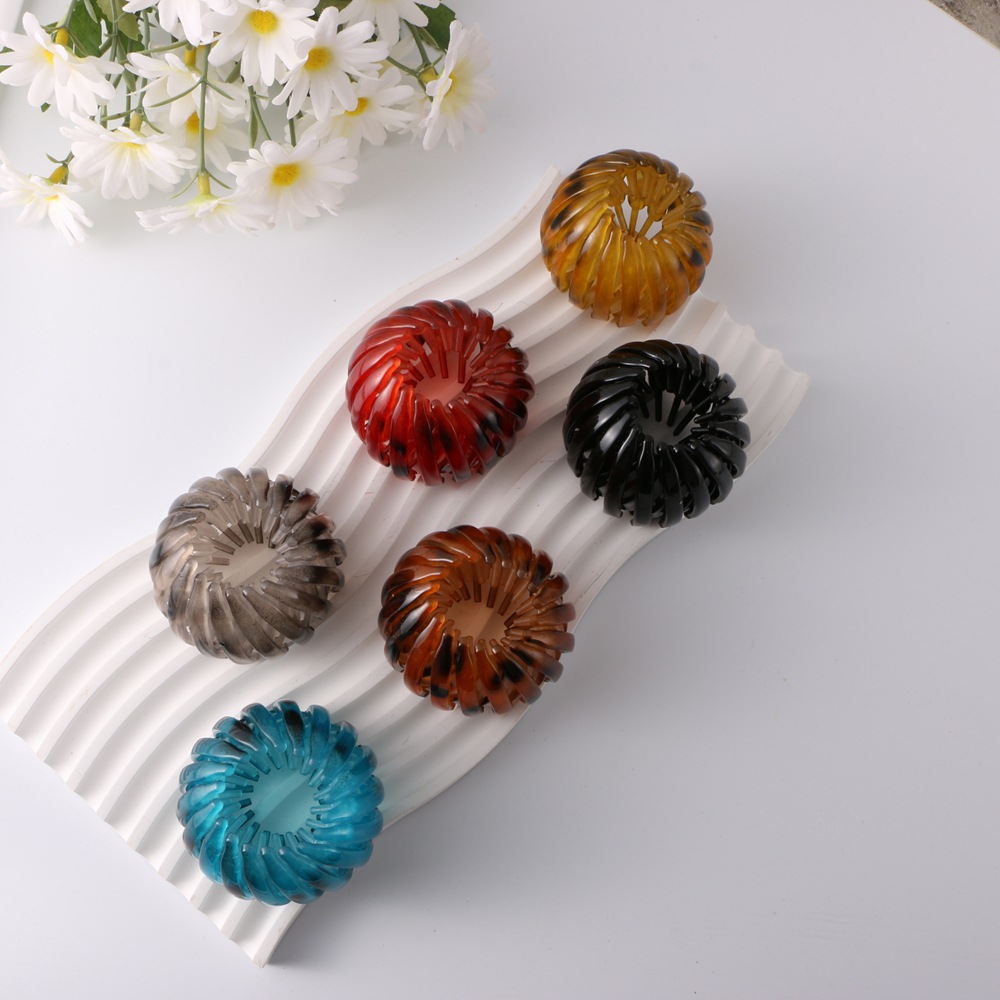 Venta al por mayor transfronteriza venta caliente nido de pájaro bola de pelo accesorios para el cabello dulce anillo para el cabello femenino horquilla perezosa