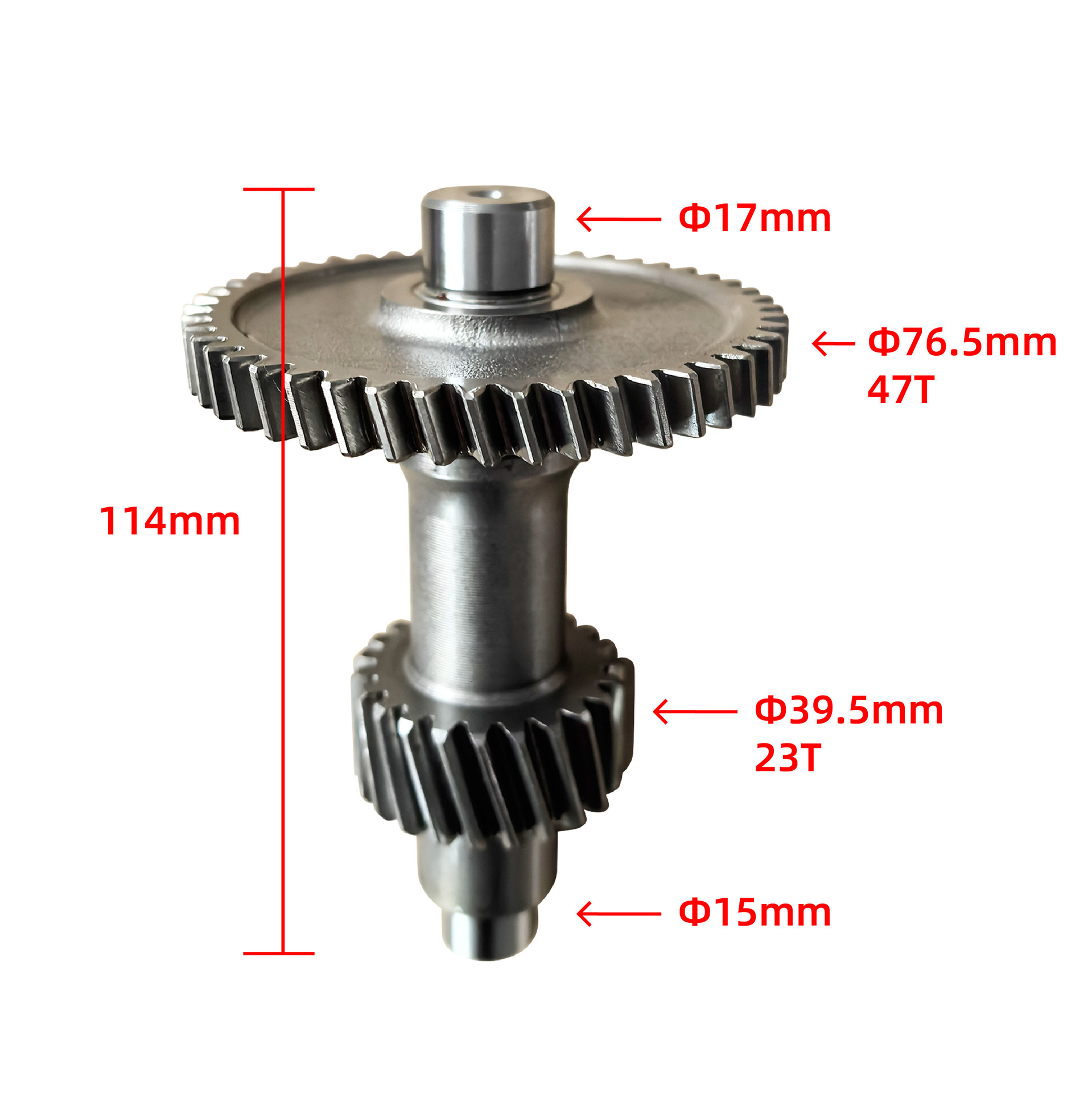 Main Unit Accessories for Beach Vehicles, Go-Karts, Atv Reverse Gear Parts, 150/180/200 Intermediate Shaft Assembly 41T15T