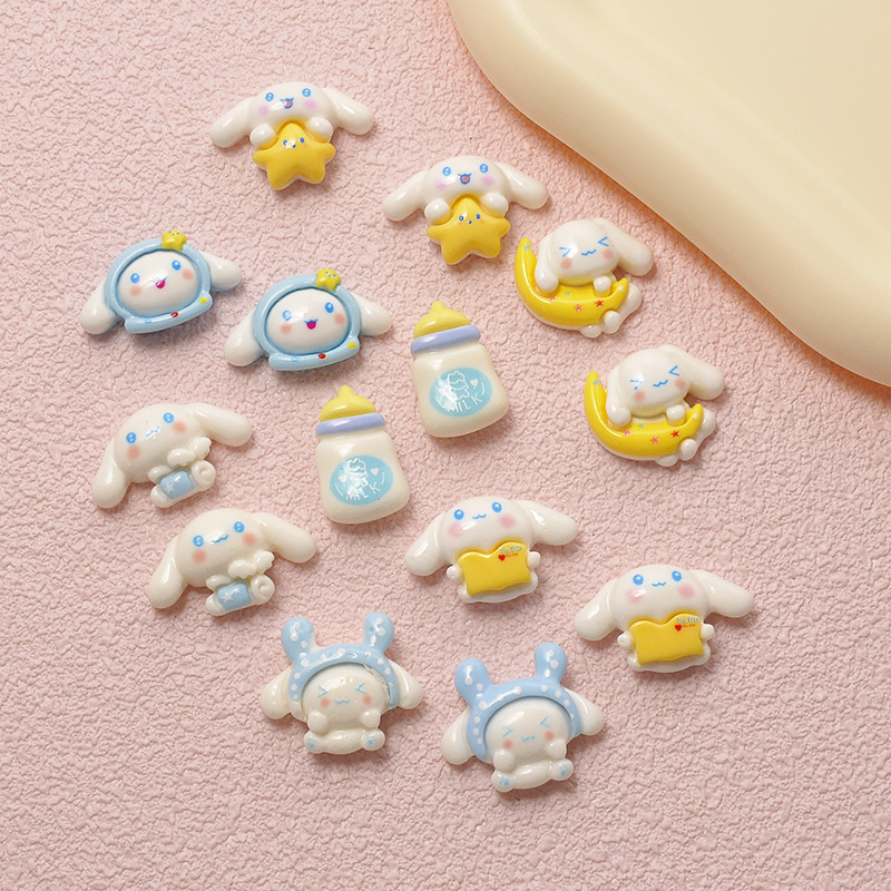 Cartoon Fresh Star Dog Cream Glue Mobile Phone Case Headdress Hairpin Resin Accessories Baby Bottle Shoe Buckle Jewelry Material