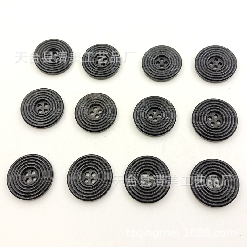 15/20/25/30mm café/café ligero/café profundo/Negro espiral patrón de botón de madera DIY botón de madera