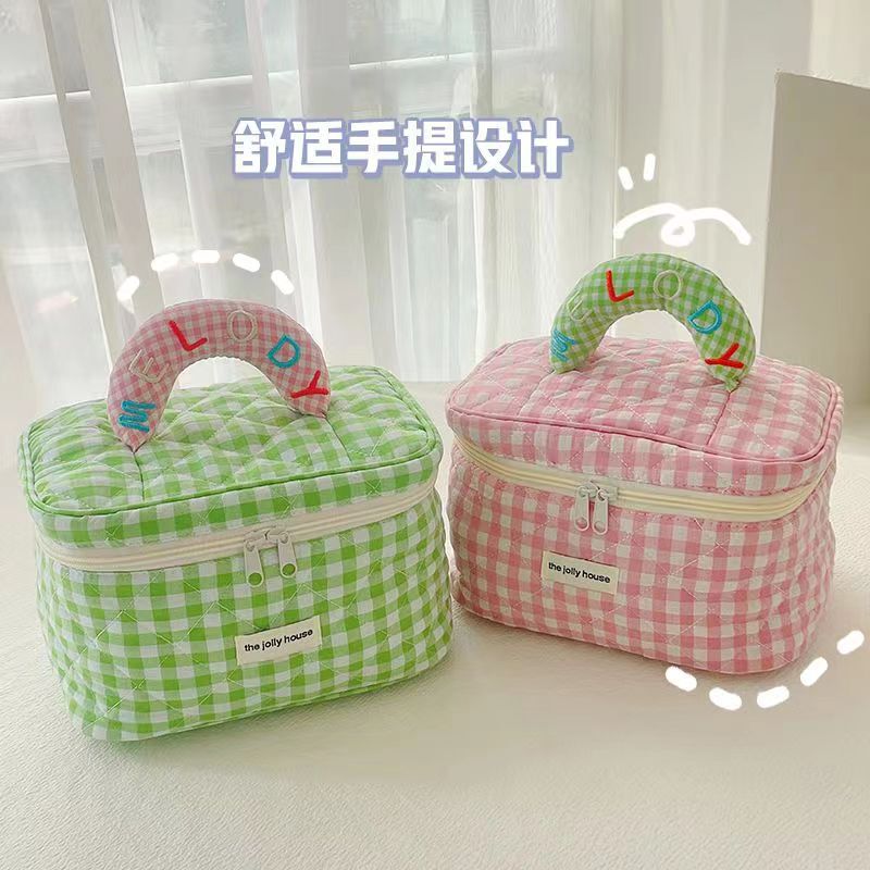 Cosmetic Bag, Large Capacity, Waterproof, Princess Style, Original Design, Toiletry Bag, Storage Bag, Portable Makeup Brush Holder