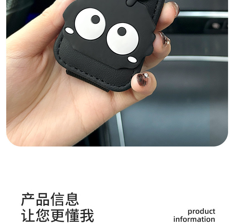 Car glasses holder, high-end car sun visor storage clip, creative multifunctional magnetic sunglasses holder