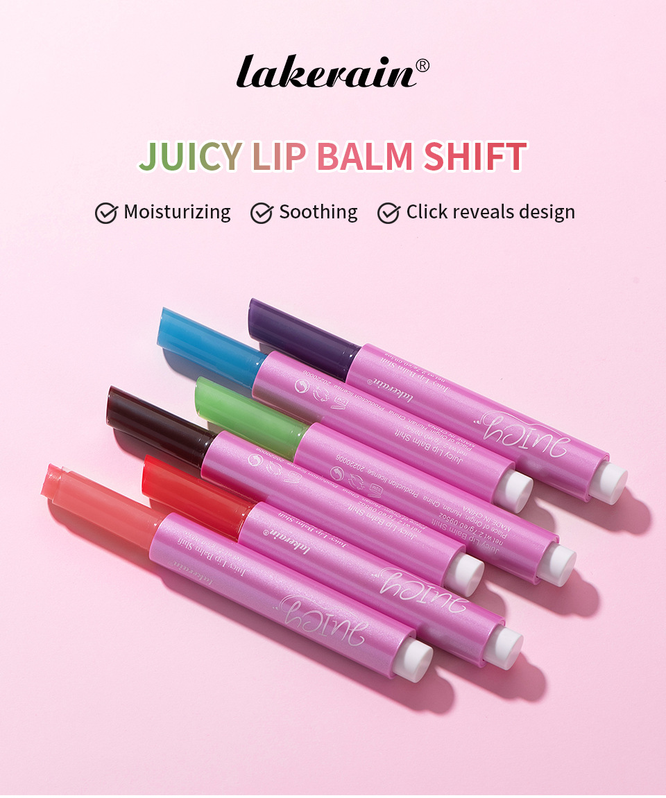 Lakerain 6-color Hydrating Lip Balm Specification drawing