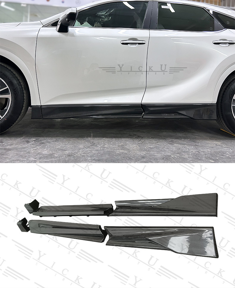Suitable for 23-25 Lexus Rx350 Modified Trd Carbon Fiber Front Lip, Rear Lip, Side Skirt and Tail Top Wing
