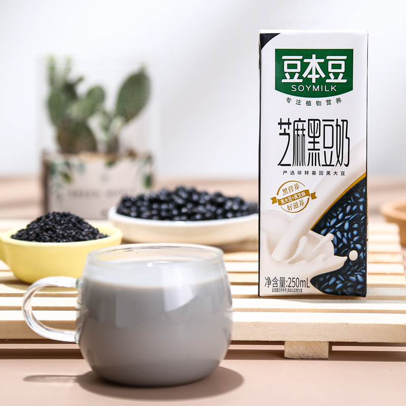 豆本豆经典原味豆奶250ml*6瓶芝麻黑豆整箱官方植物蛋白营养早餐|undefined