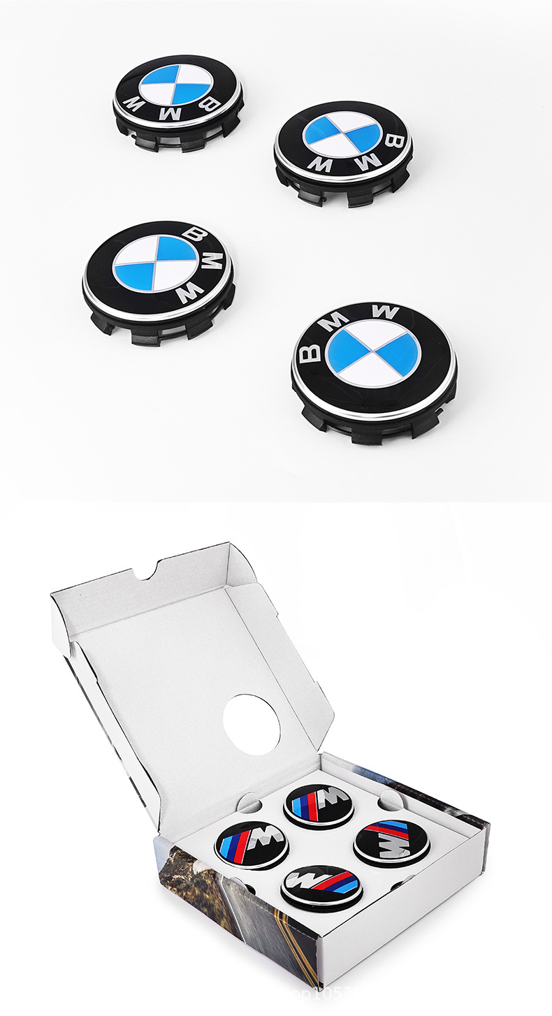 Bmw 50Th Anniversary Commemorative Floating Wheel Center Caps Compatible with 1 Series, 3 Series, 5 Series, 7 Series