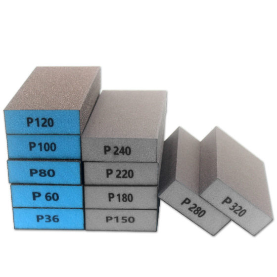 Sponge Sanding Block Sandpaper Polishing Tool for Furniture, Metal, Woodworking, Blister Door Rust Removal, Polishing Sponge Sand, Wear-Resistant