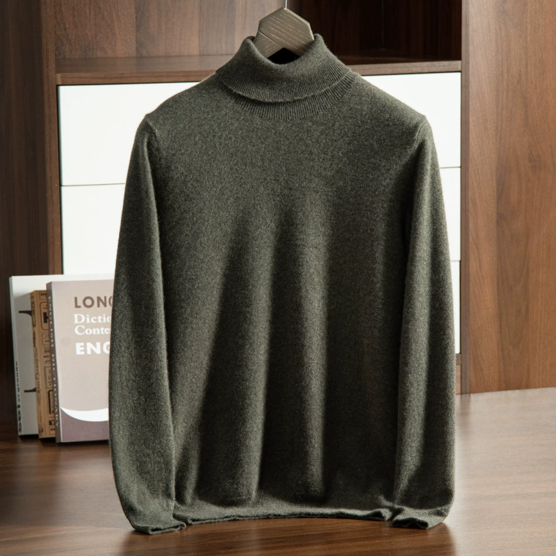Knitted woolen cashmere demi-season sweater