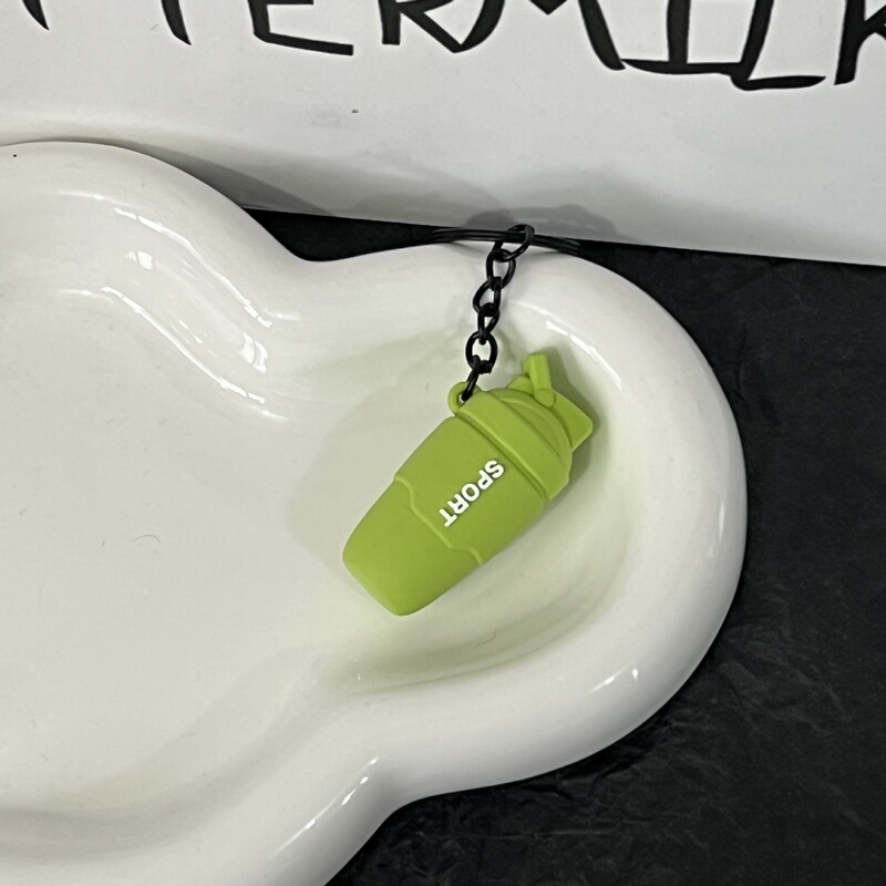 トレンドフィットネスシリーズのキーホルダー部品ミニバーベルのコップのペンダント|undefined