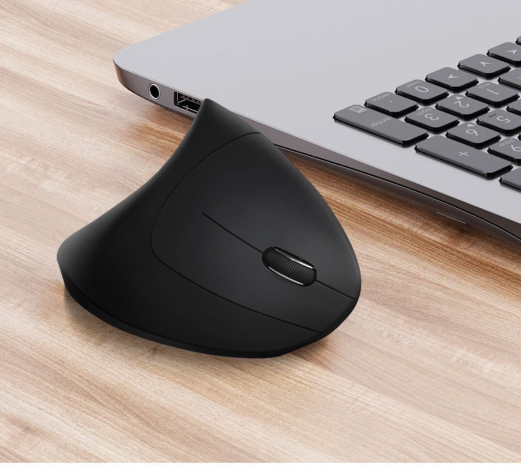 Kablosuz 2.4G dikey beşinci nesil sağ el pil şarjlı kablolu mouse Amazon yaratıcı üretici toptan satış