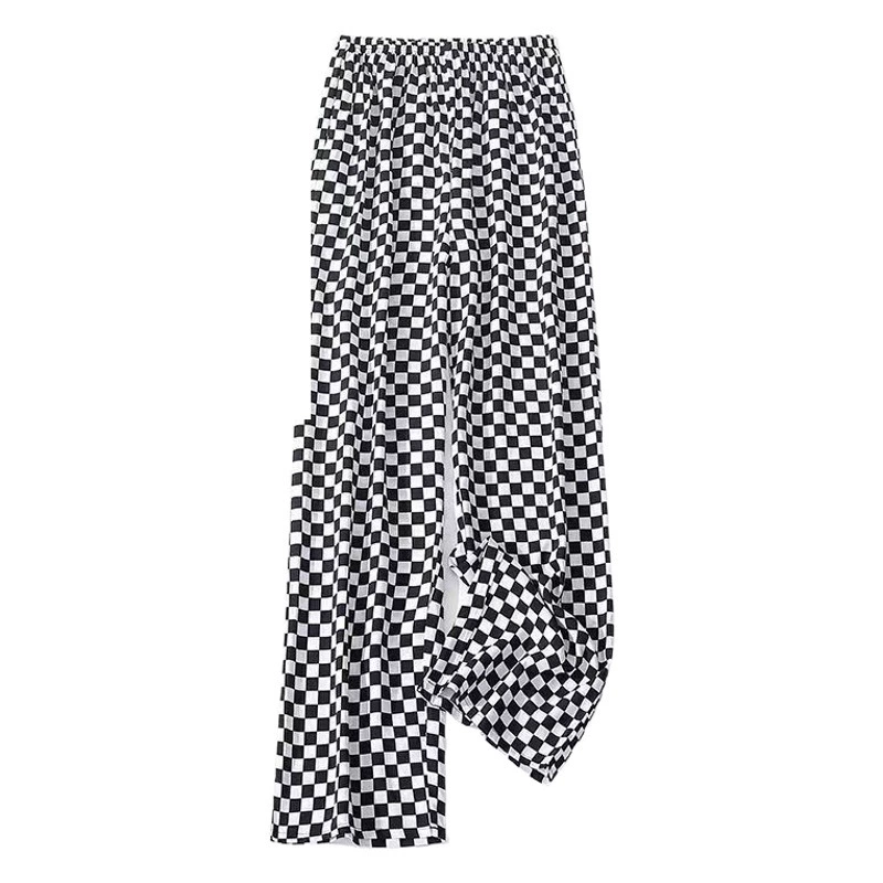 Летние женские брюки из ледяного шелка для женщин среднего и старшего возраста, свободный крой, большие размеры, эластичный пояс, повседневные брюки длиной до щиколотки, брюки с защитой от комаров для мам.