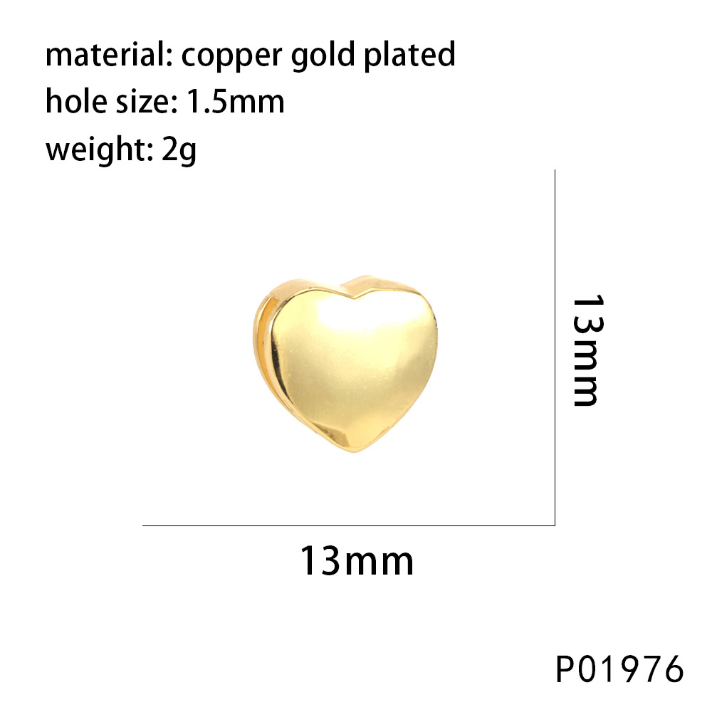 3g Weight Beads Jewelry Making Type 14*17mm Jewelry Making Size DIY Jewelry Accessories Classification 1 Piece Quantity Copper Material Lips, Heart Shape Pattern All Seasons Season Casual, Glam Style 1 Piece 14*17mm Copper Lips Heart Shape Beads 4