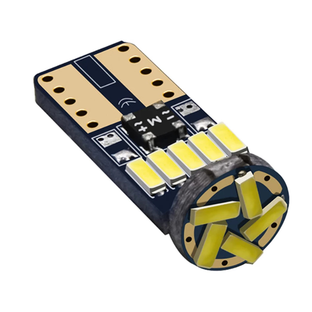 Lámpara de ancho led para automóvil Decodificación Promise t10 4014 15smd Luces de galería Luces de lectura Luces de matrícula Luces de caja trasera