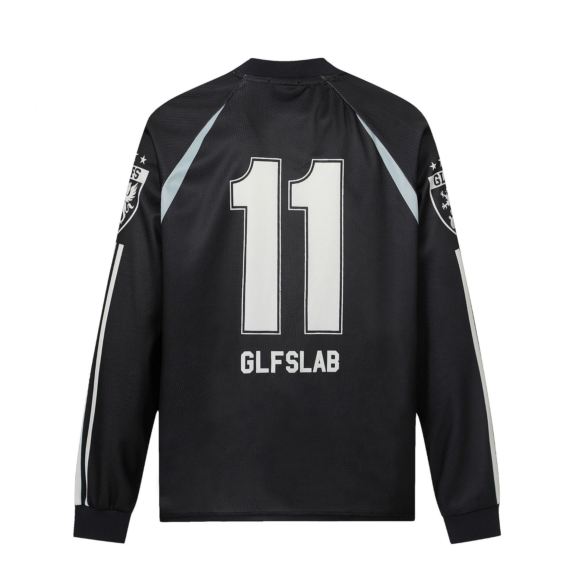 GT143 Maglietta a maniche lunghe da uomo unisex alla moda con motivo patchwork hip-hop, stile maglia sportiva americana West Coast_voghion.com