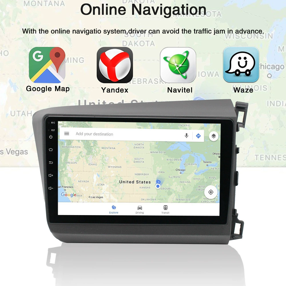 Подходит для Honda Civic 12-15 правый пептид Android навигация All-in-one Android плеер Bluetooth GPS навигация