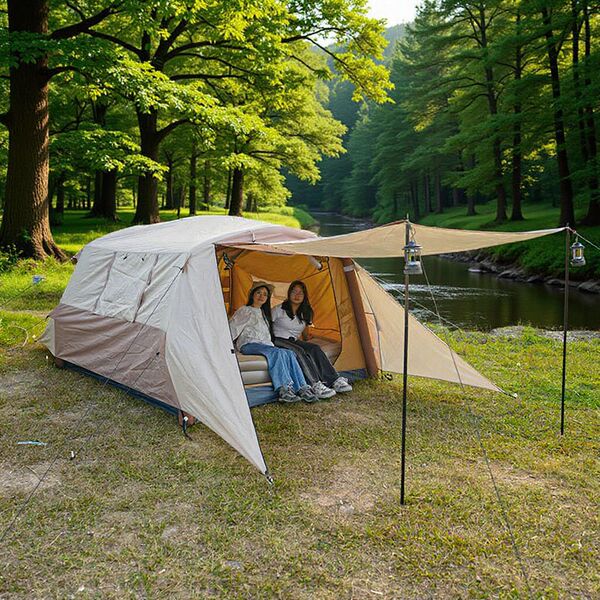 Automatic inflatable folding travel tent for camping