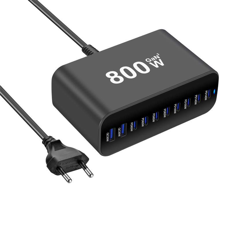 新款800W氮化镓桌面充 跨境专供800W多口PD充电器 800W澳规适配器|undefined