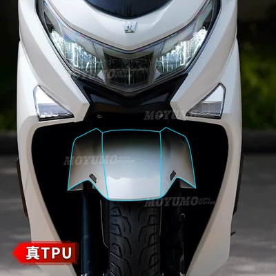 Suitable for Haojue UHR150 invisible car cover, body paint protection film, transparent, self-scratch-resistant, waterproof modification (Car paint protective film) - front-fender-areareal-tpu-75milinvisible-car-wrap-default-item