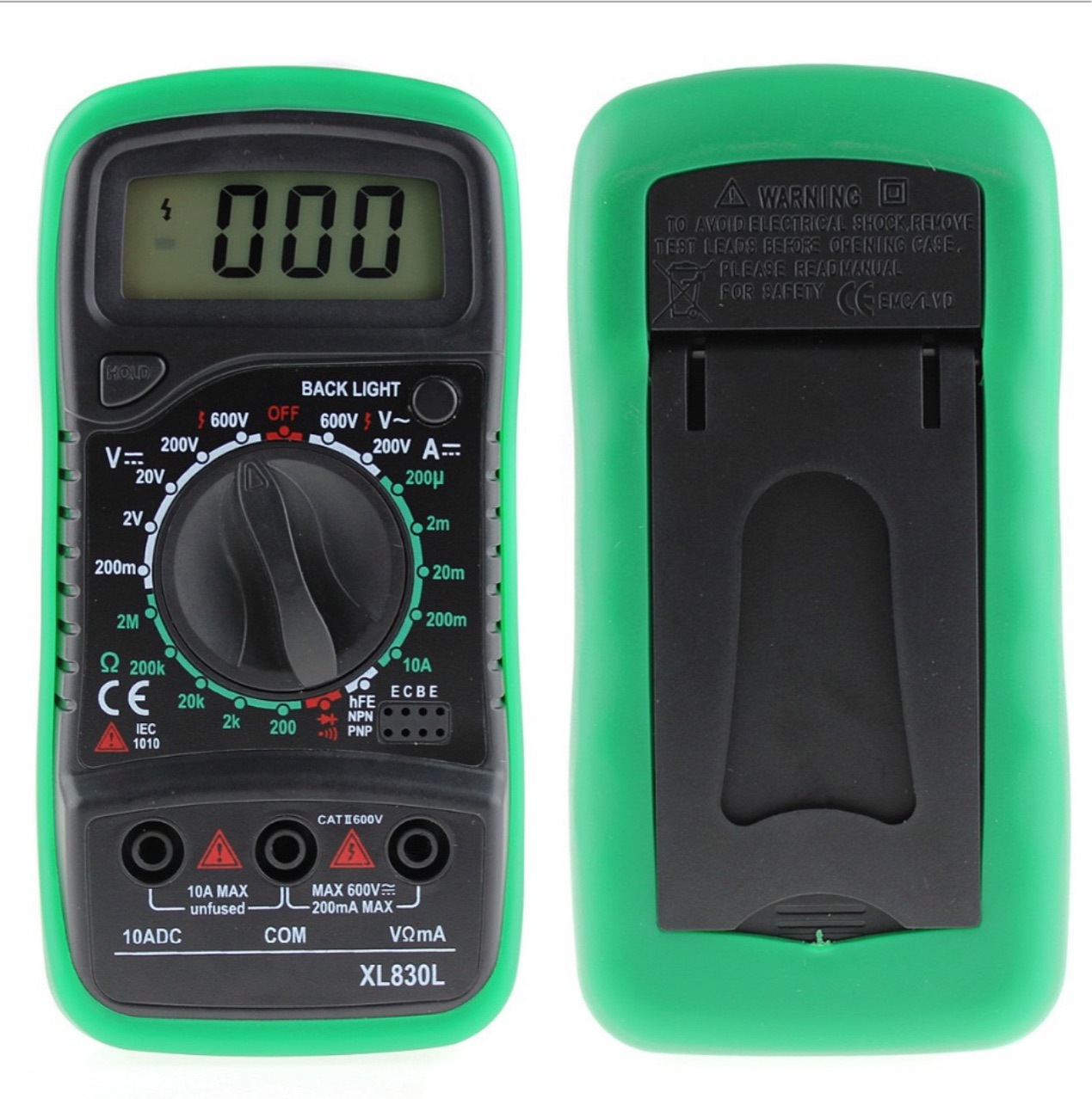 XL830L万用表 绿色XL830L手持式数字万用表 万能表