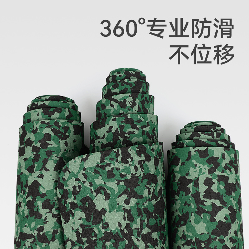 삼색 위장 요가 매트, 대형, 넓은 사이즈, 군사 훈련용, 남성 피트니스 운동 트레이닝 매트, 맞춤형, 미끄럼 방지, 두꺼운 매트