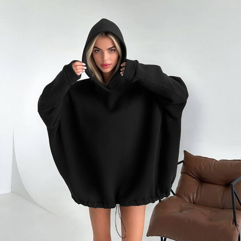 2025 Autumn New Fashion Trend Simple Loose Drawstring Hooded Solid Color Sweatshirt for Women Amazon Dropshipping 2025 Autumn New Fashion Trend Simple Loose Drawstring Hooded Solid Color Sweatshirt for Women Amazon Dropshipping