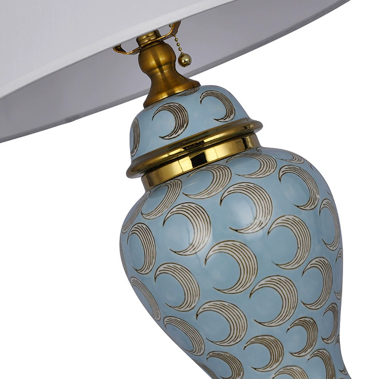 Modern and minimalistic table lamp, lantern for bed, LED villa