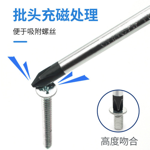 Manufacturer Small Screwdriver Crystal Transparent Cross Notebook Screwdriver Toy Magnetic Two-Way Grenade One Word