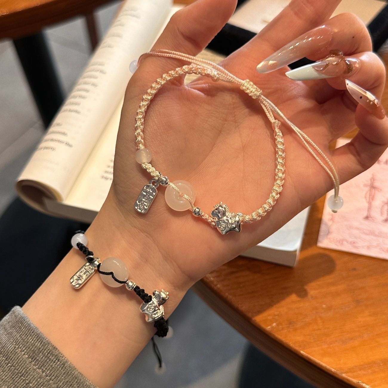 Lucky Pixiu Safety Bracelet, Chinese Style Woven Bracelet for the Year of Birth, Friendship Bracelet for Best Friends, Good Luck Bracelet for Men and Women, Couple Bracelet, Girlfriend Gift