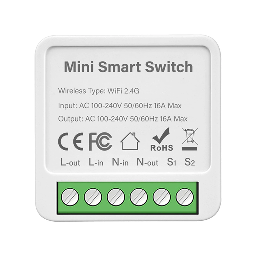 [迷你开关涂鸦wifi通断器暗装隐藏式智能语音APP控制开关]