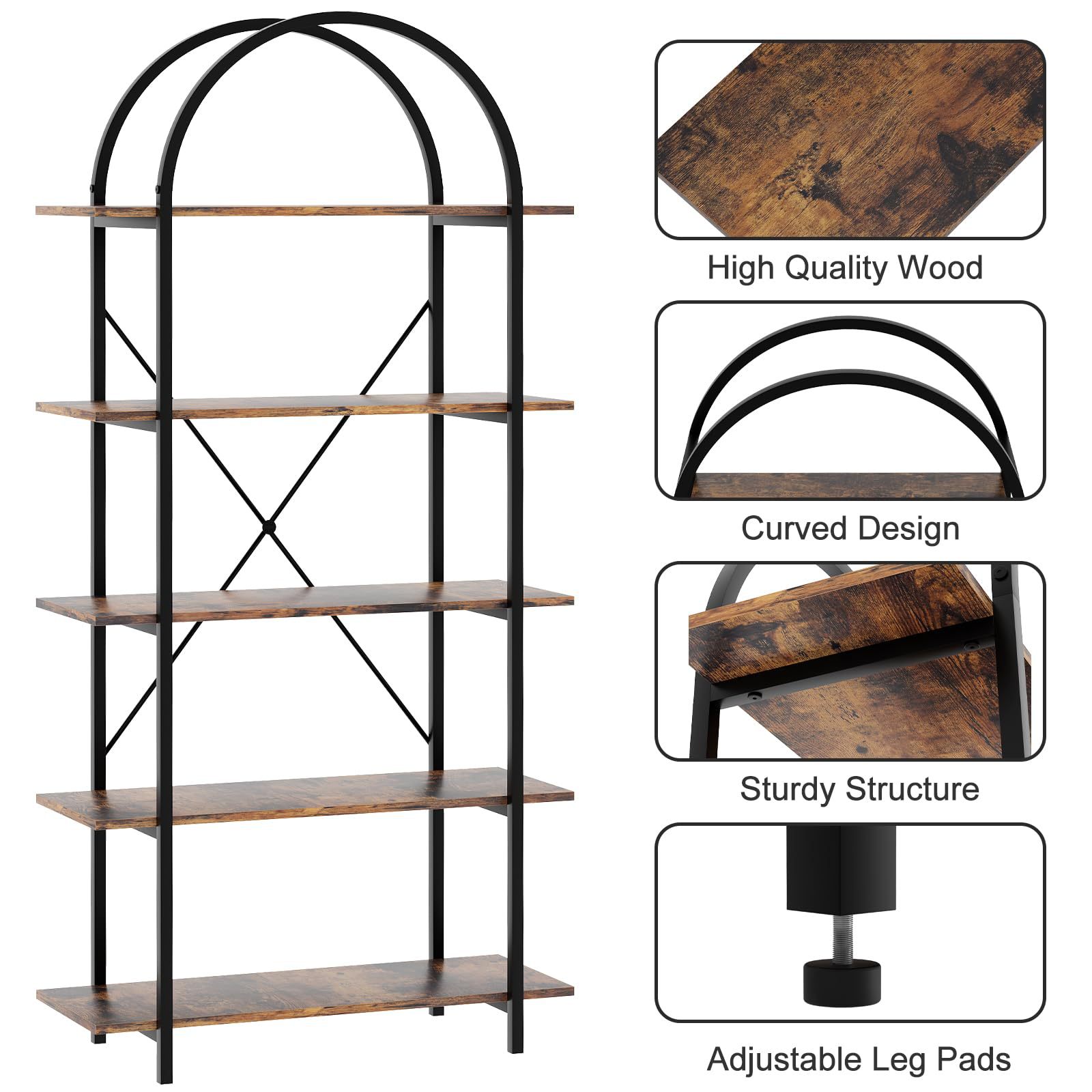 Estante de arco personalizado estante de almacenamiento de piso estante de almacenamiento multicapa con cesta estante bajo doméstico estante de arco sala de estar