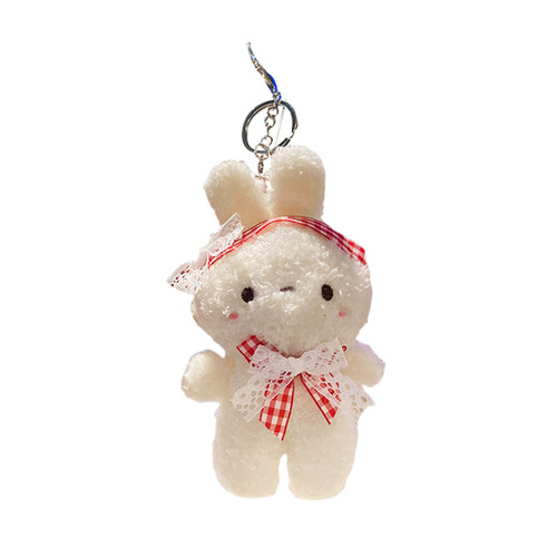 Cute Rabbit Doll Bag Pendant Couple Pendant Doll Keychain Plush Jewelry Keychain Wholesale