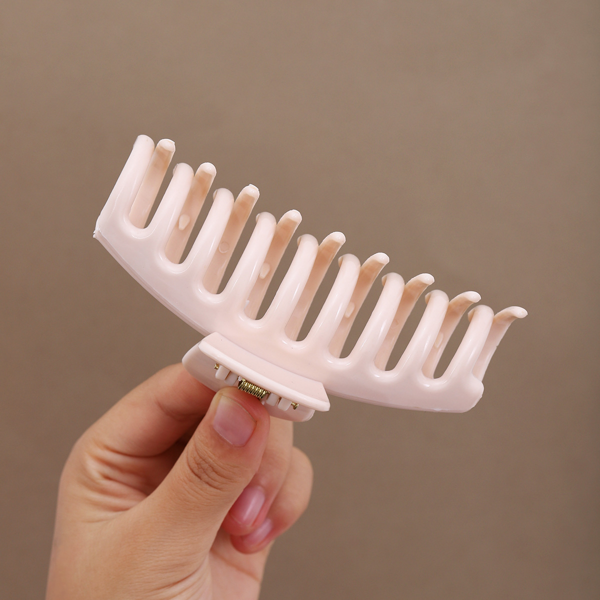 Pequeño cuadrado suave silicona clip para el cabello clip para el cabello suave anti-choque protección de la cabeza de back clip para el cabello resistente a caídas clip para el cabello duradero