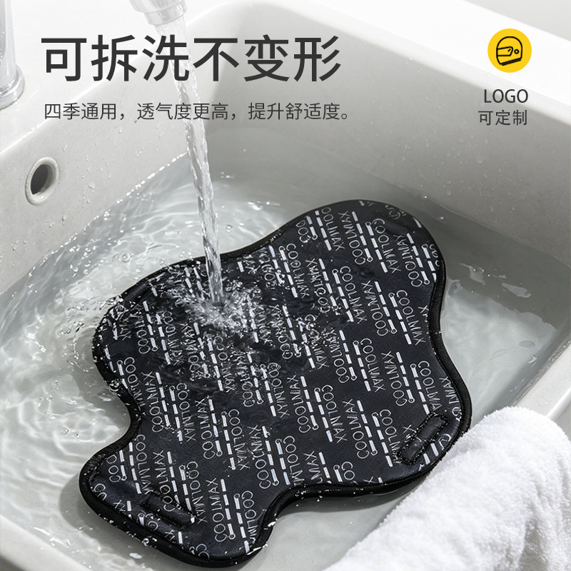 Electric Vehicle Inner Lining Pads, Removable and Washable, Motorcycle Helmet Inner Lining Pads for Men and Women, Breathable and Sweat-Absorbing Sponge Pads for All-Season Riding